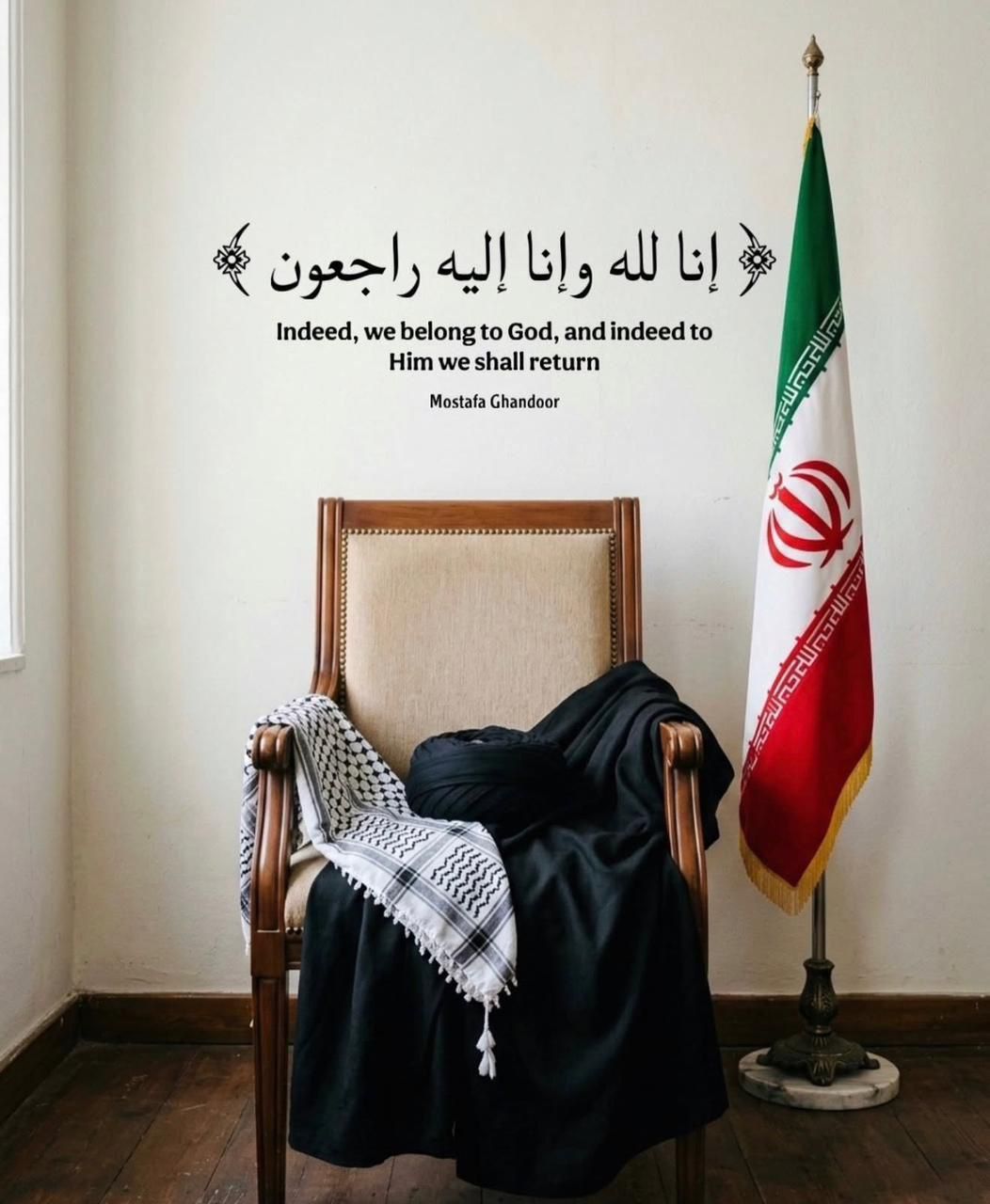 رهبر معظم انقلاب اسلامی ایران مردانه وار مانند حسین به شهادت رسیدند.  Eýran Yslam Ynkylabynyň Beýik Ruhy lideri Huseýin ýaly mertlik bilen şehit boldy. 